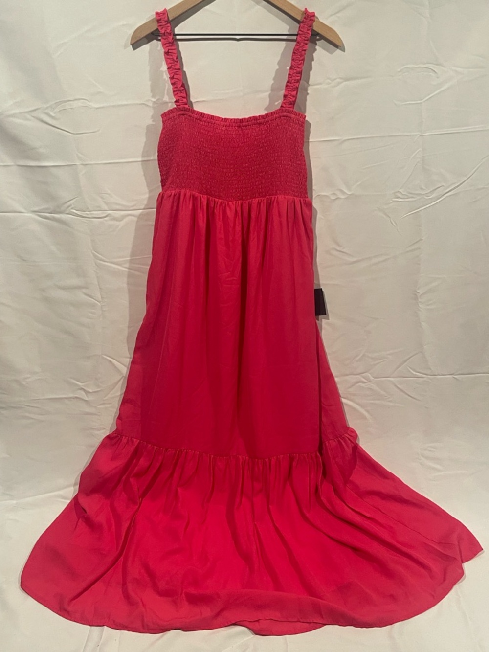Lulu's Vibrant Pink Summer Maxi Dress